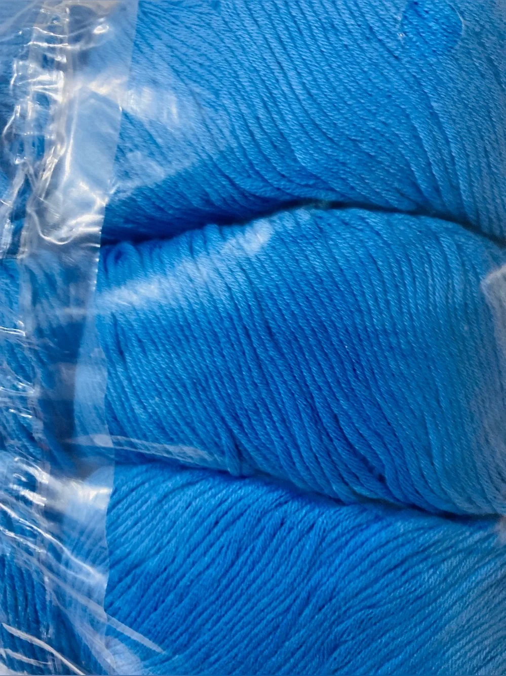 NWT 6 Mengchu 100% Organic Cotton Yarn‎ Color: Ocean Blue ~48g ea 10 oz total